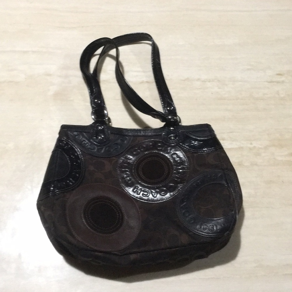 Coach Signature Patchwork Satchel Gem